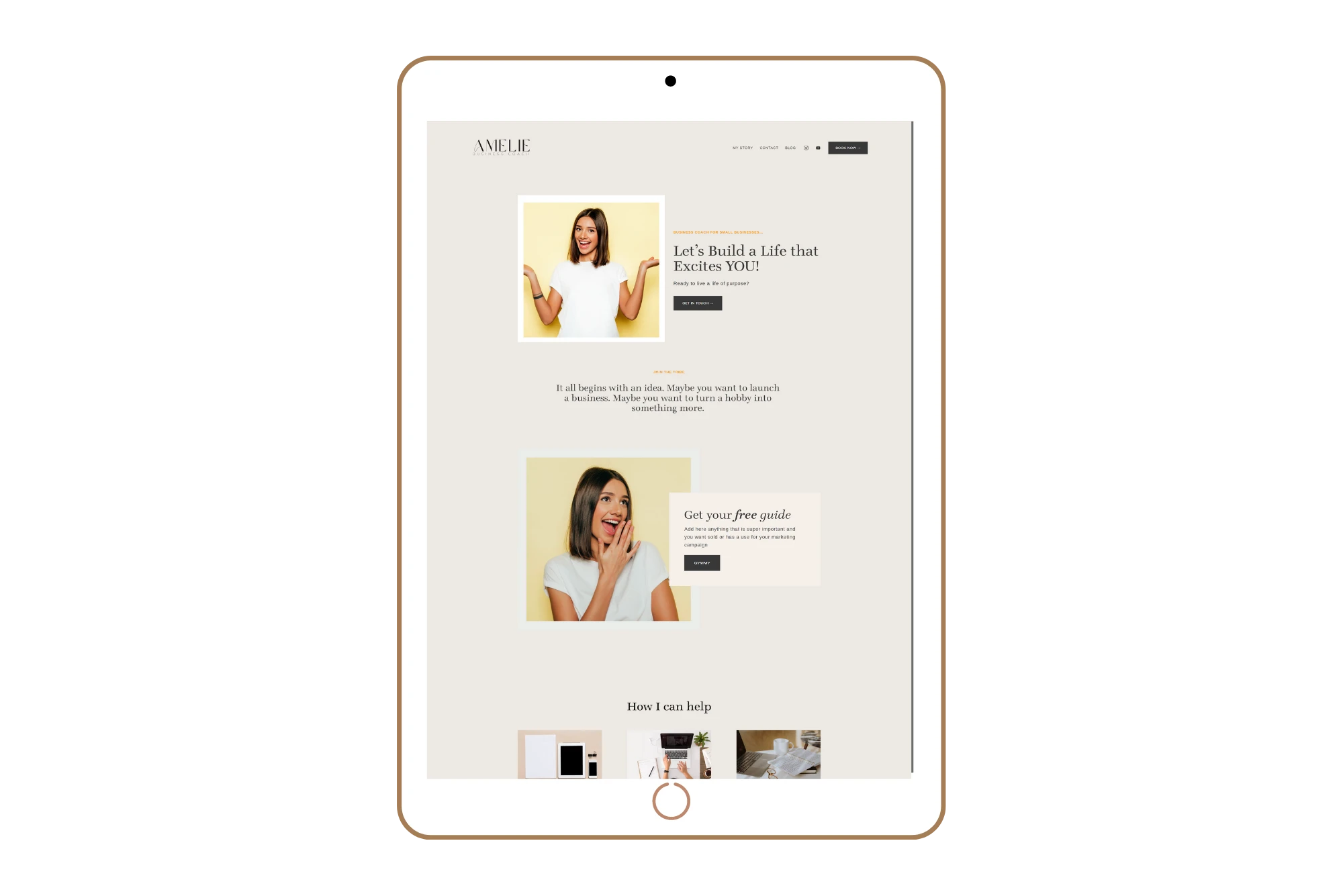 AMELIE| Squarespace 7.1 Website Template