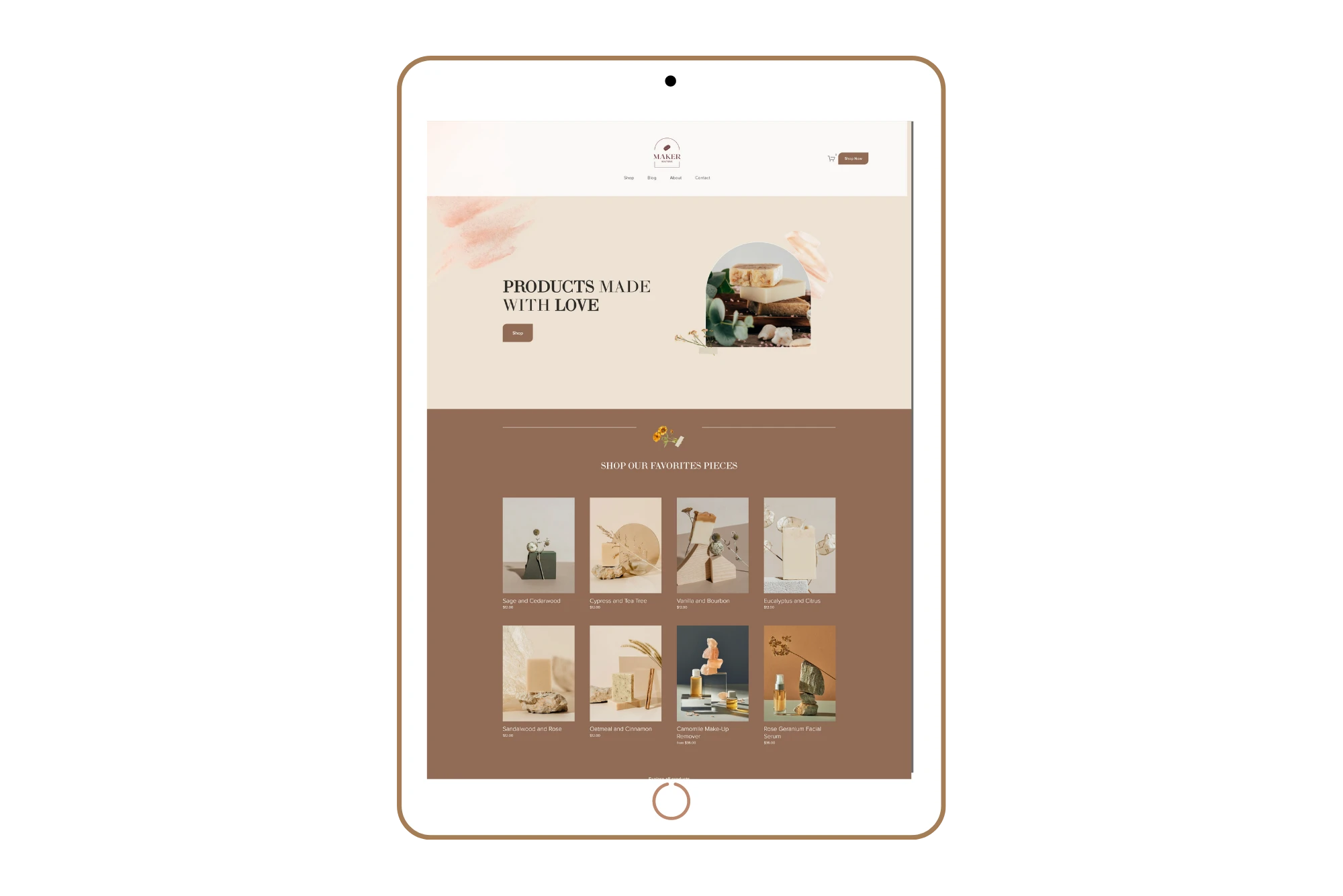 MAKER | Squarespace 7.1 Website Template