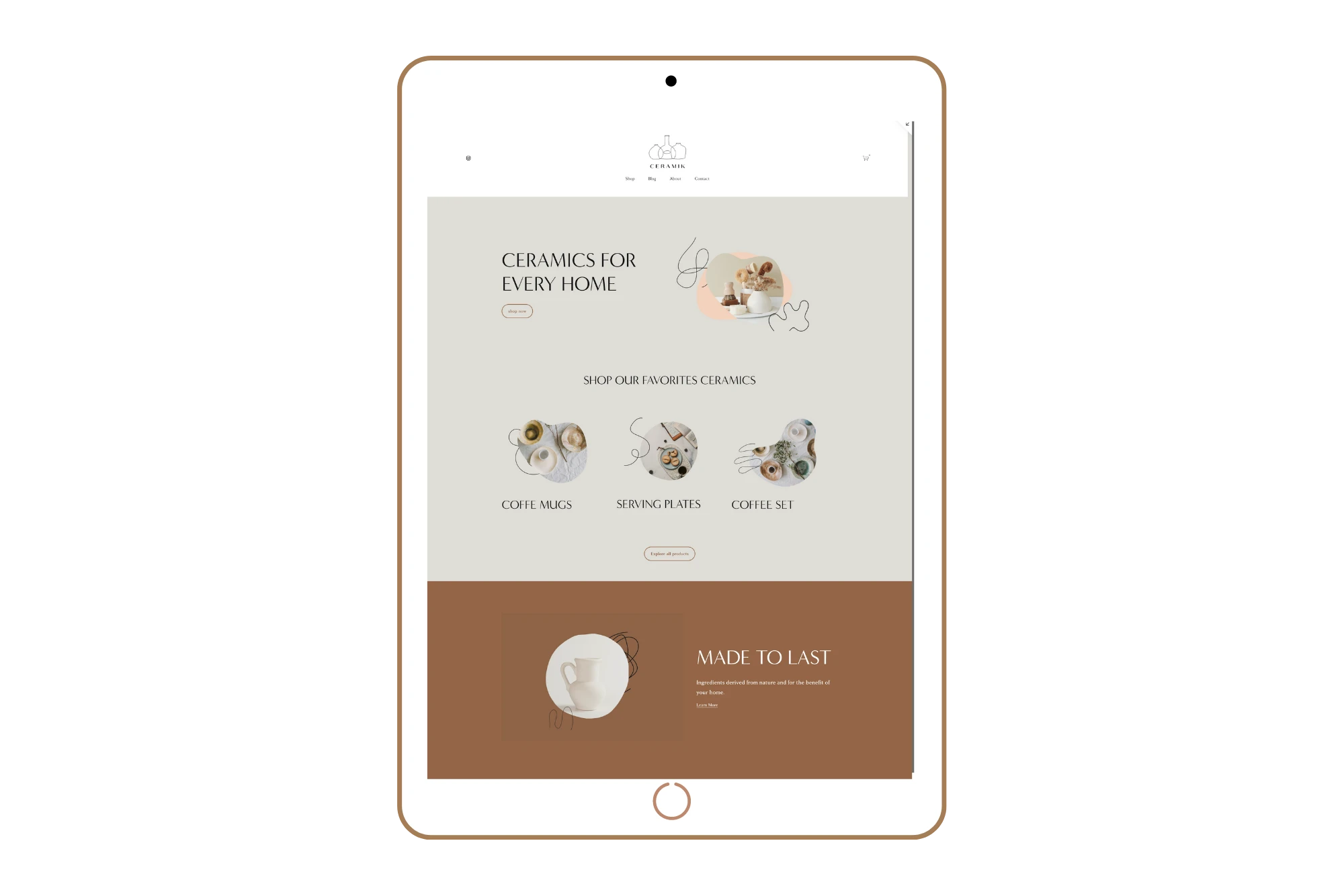 CERAMIK | Squarespace 7.1 Website Template