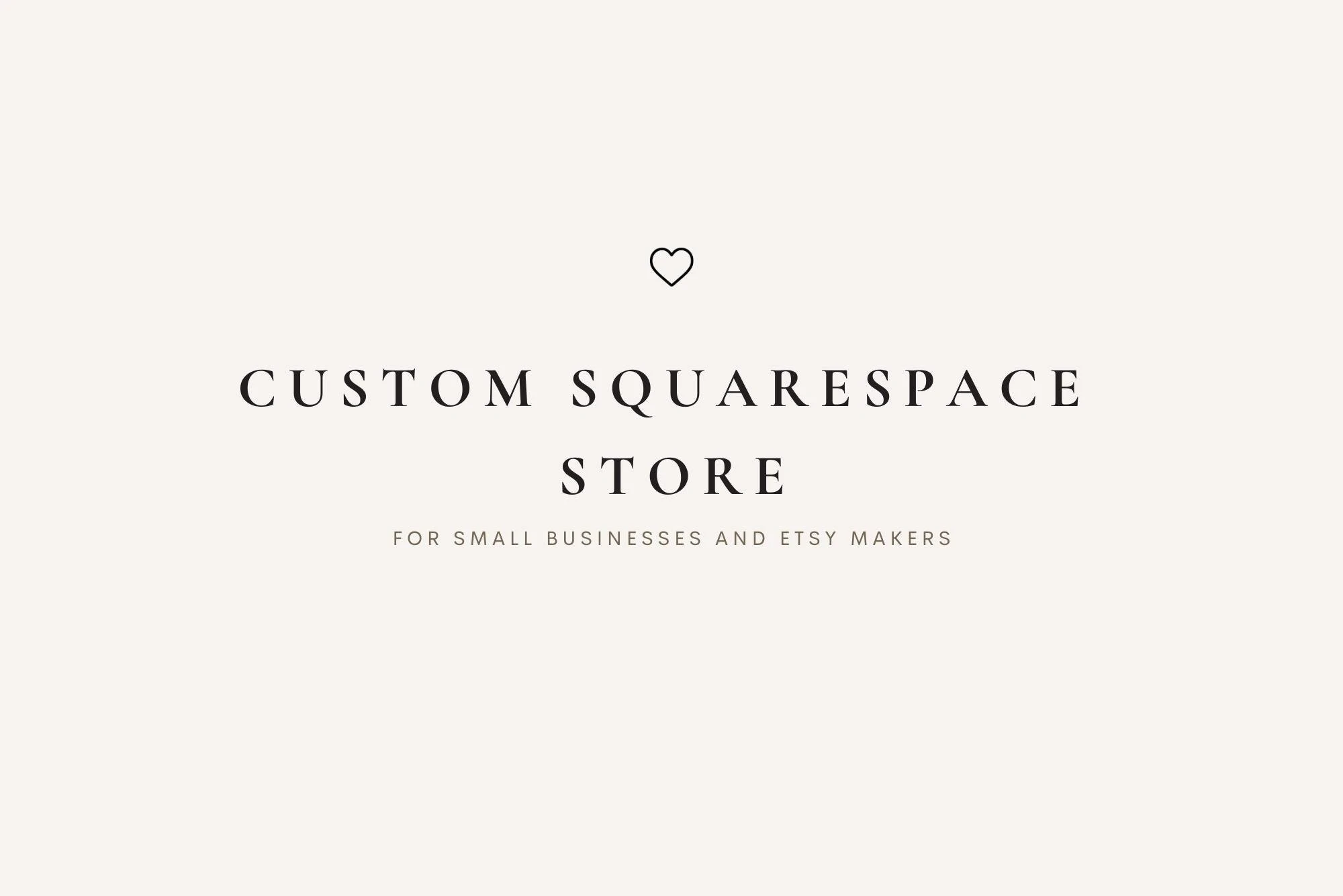 CUSTOM Squarespace 7.1 STORE Design | Ecommerce online STORES for Small Business, Etsy Sellers, Coaches, Creators, Blog, Portfolio,