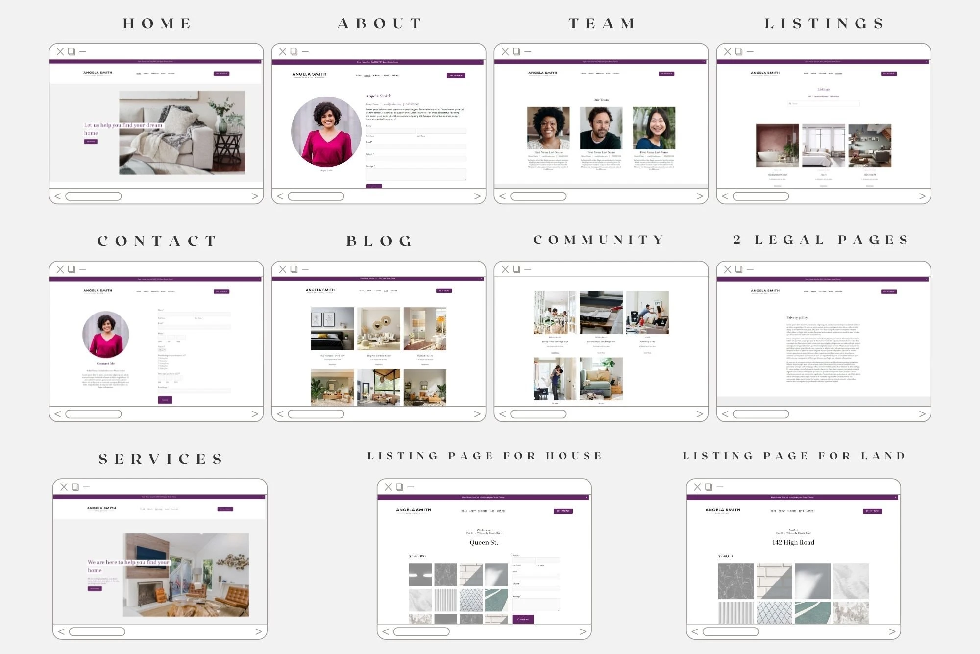 Realtor Broker Real Estate Template Squarespace Website template and branding kit (17).jpg