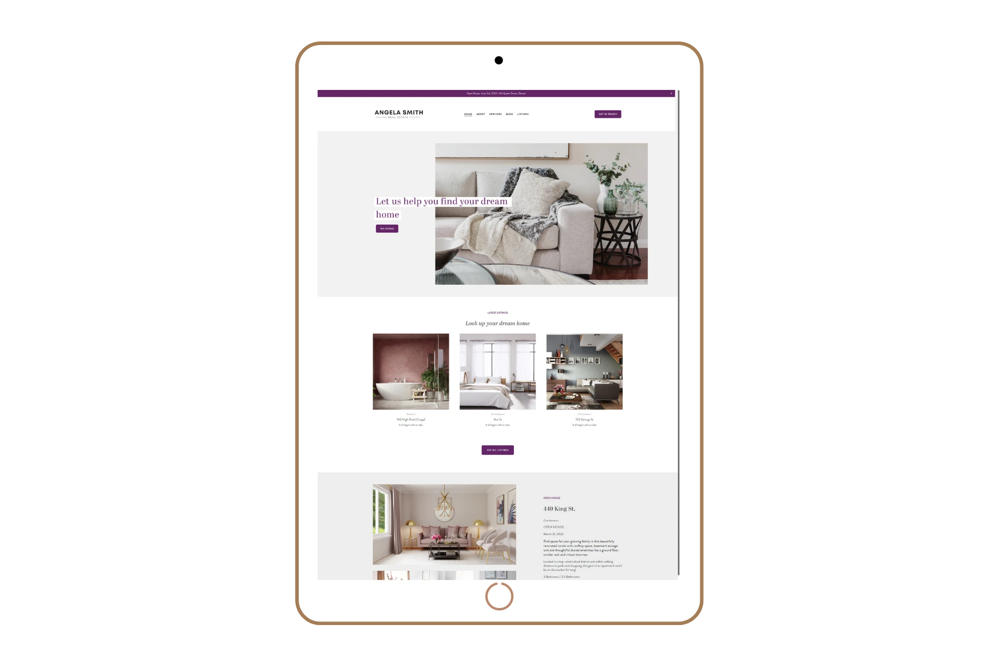 BROKER | Squarespace 7.1 Website Template for Real Estate Agents and Brokers