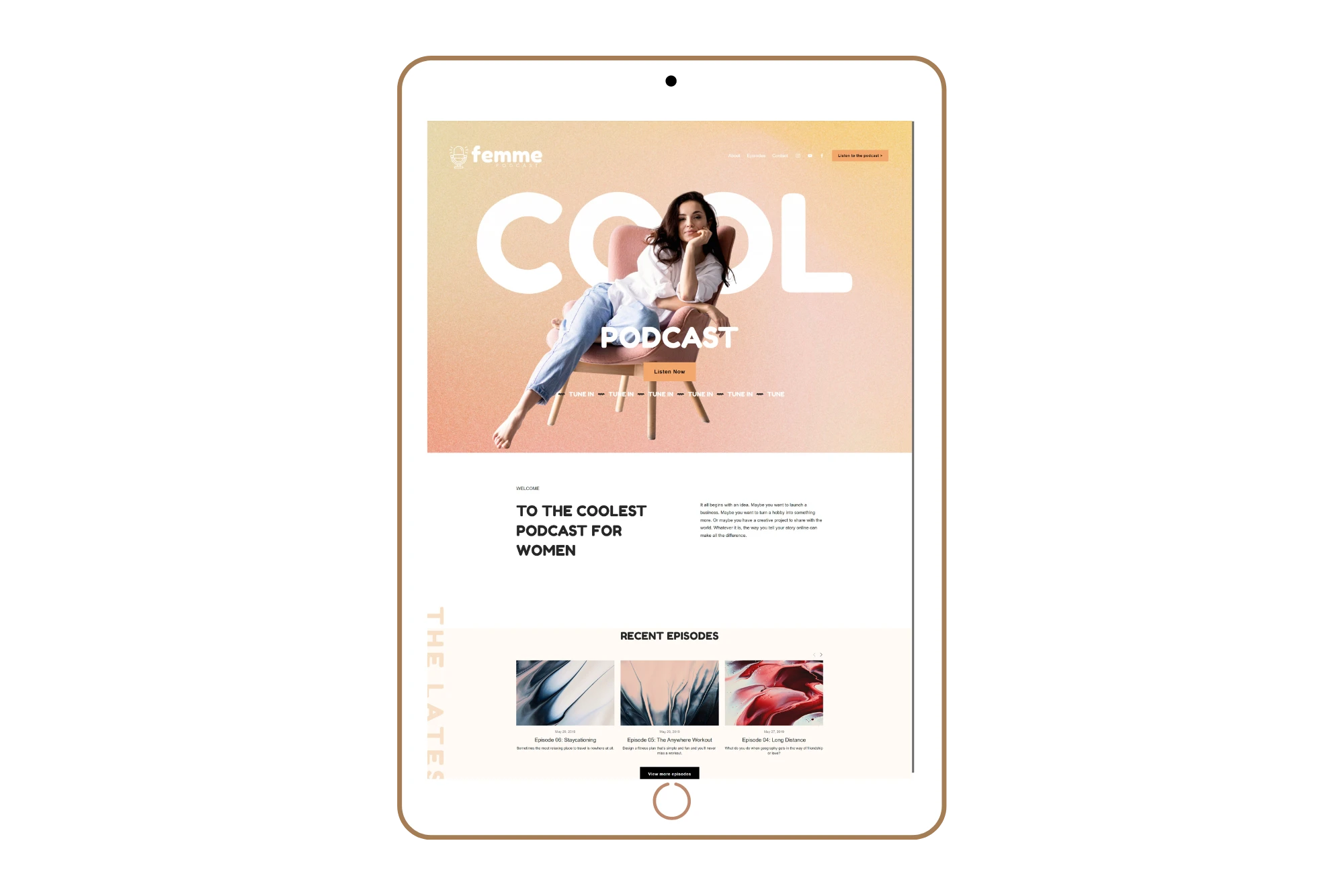 Podcast Website Template
